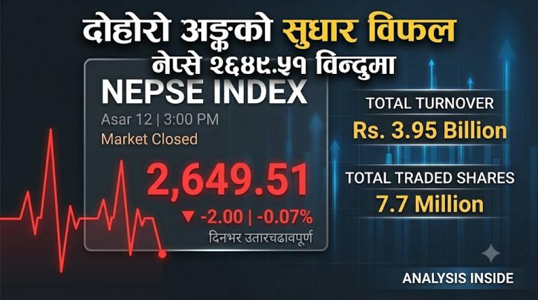 नेप्सेमा झिनो अंकको गिरावट